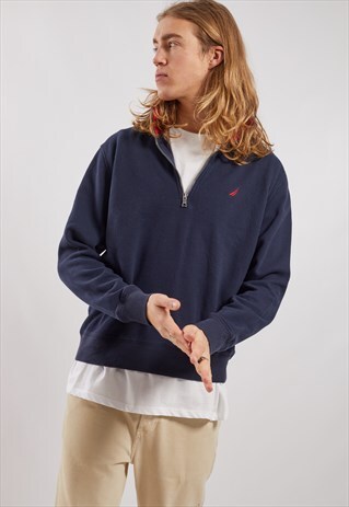 VINTAGE NAUTICA 1/4 ZIP SWEATSHIRT