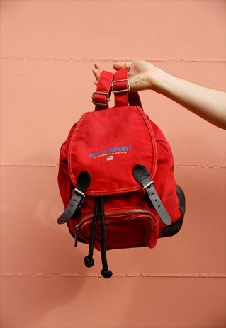 VINTAGE 90S POLO SPORT RALPH LAUREN BACKPACK BAG RUCKSACK