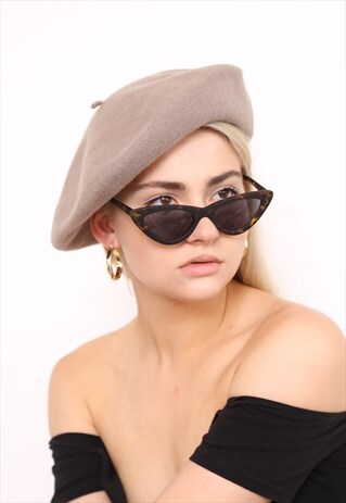 VINTAGE KANGOL BROWN WOOL BERET
