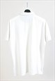 VINTAGE 00S REWORKED POLO SHIRT IN WHITE