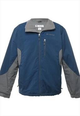 Vintage Columbia Teal & Grey Zip-Front Jacket - L