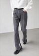 Men's Slit Washed Gray-Blue Jeans AW2022 VOL.1