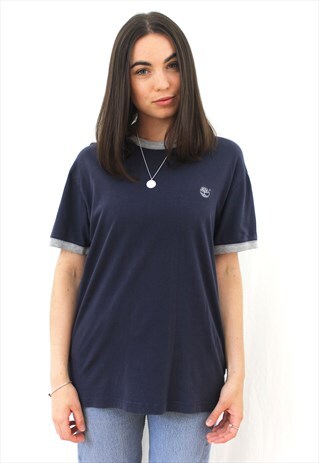 90'S RETRO NAVY LOGO T-SHIRT