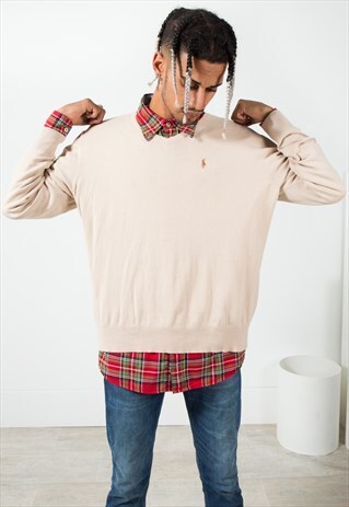 ON SALE VINTAGE 80S P. RALPH LAUREN KNITWEAR JUMPER / S0352