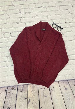 Vintage Burgundy Jumper Size M