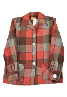 Vintage 50s Pendleton Wool Blazer Jacket Checked Ladies XS