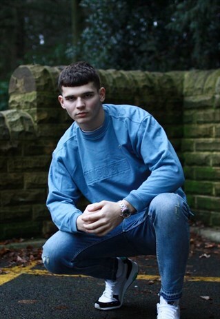 VINTAGE BABY BLUE LACOSTE SPORT SWEATSHIRT