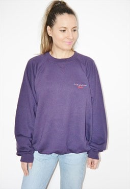 Vintage 90s Rare ADIDAS Colors of Sport Purple Sweatshirt
