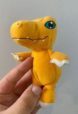 Vintage Digimon Agumon 2001 plush toy