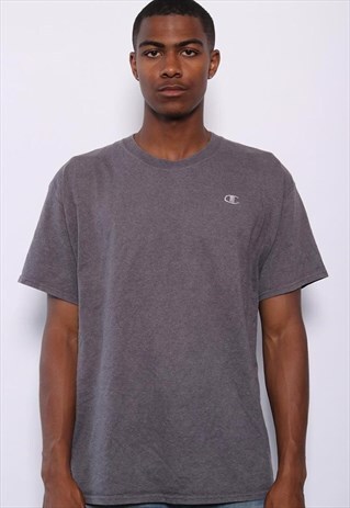 VINTAGE CHAMPION LOGO T-SHIRT GREY