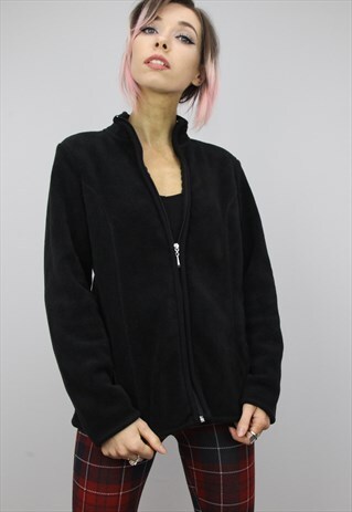VINTAGE 90S BLACK FLEECE