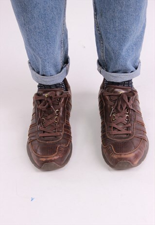 VINTAGE K-SWISS LEATHER TRAINERS