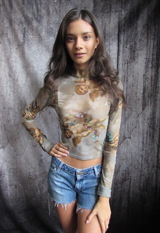 VINTAGE 70S CUT OFF JEANS DENIM SHORTS