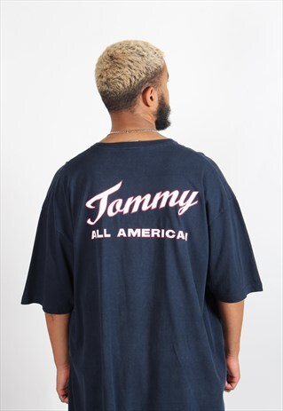 VINTAGE TOMMY HILFIGER T-SHIRT BLUE