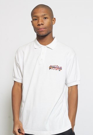 VINTAGE MISSONI EMBROIDERED LOGO POLO SHIRT