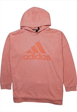 Vintage 90's Adidas Hoodie Spellout Pullover Pink XXLarge