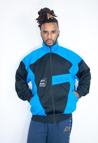 RARE ADIDAS JACKET BLUE