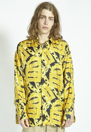 RARE VINTAGE 1990S VERSACE V2 BAROQUE SHIRT