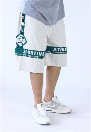 80S VINTAGE MENS BASEBALL ATHLETIC SWEAT LIGHTWEIGHT SHORTS