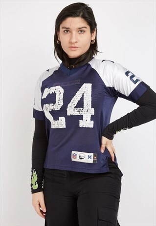 VINTAGE BLUE REEBOK JERSEY