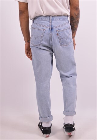 LEVI'S MENS VINTAGE HIGH WAISI JEANS W30 L27 BLUE 90S