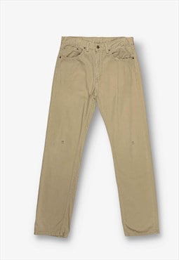 Levi's 505 straight leg jeans beige w32 l34 BV20587