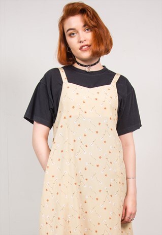 VINTAGE 90'S FLORAL MIDI DRESS