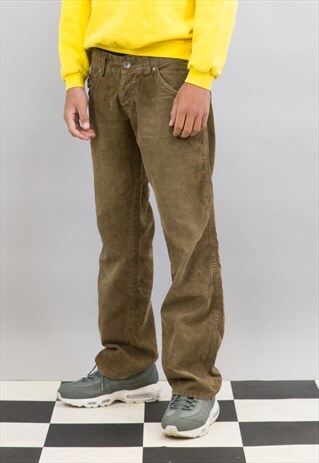 VINTAGE BROWN TOMMY HILFIGER CORD TROUSERS