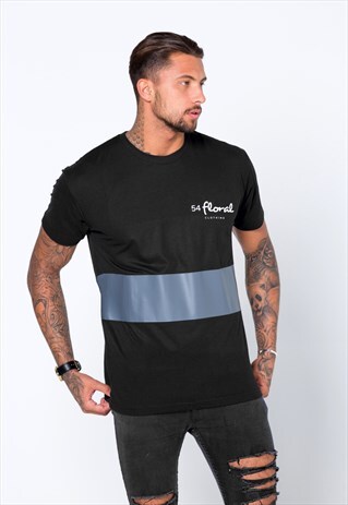 CORE STRIPE GRAPHIC T-SHIRT - BLACK/GREY