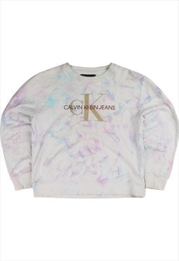Vintage 90's Calvin Klein Sweatshirt Tie Dye Crewneck