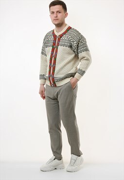 NOREG Norway Wool Vintage Cardigan Sweater Jumper 18512
