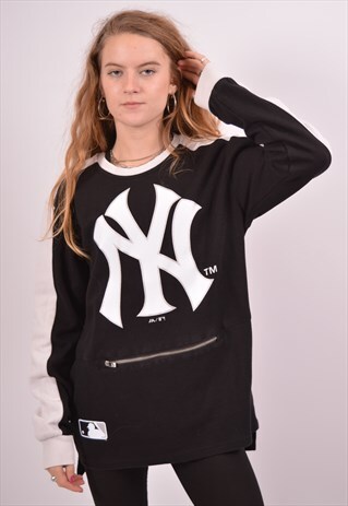 VINTAGE MAJESTIC ATHLETIC SWEATSHIRT JUMPER BLACK