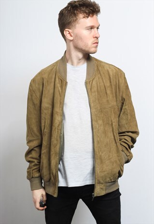 VINTAGE SUEDE BOMBER JACKET