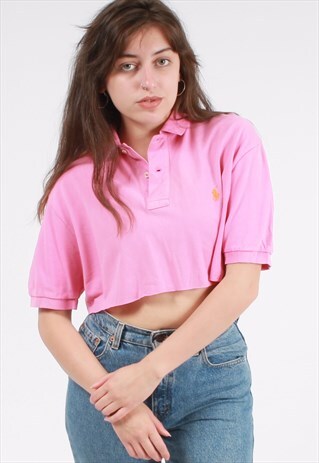 VINTAGE POLO RALPH LAUREN CROPPED POLO SHIRT