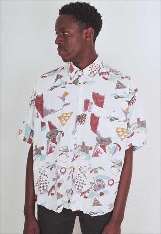VINTAGE PATTERN SHIRT PTS284