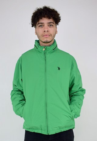 VINTAGE 90'S POLO ASSOCIATION GREEN COAT
