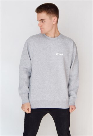 GREY XOXO (WHITE) SWEATSHIRT