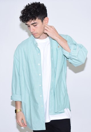 VINTAGE 90S GREEN RALPH LAUREN SHIRT