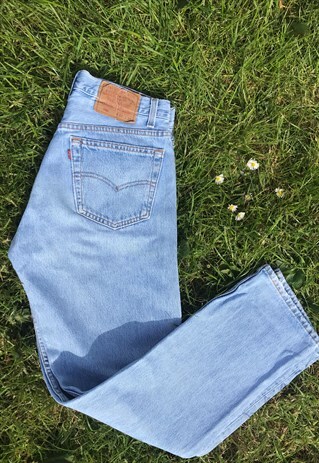 VINTAGE 90'S 501 HIGH RISE STONEWASH LEVI JEANS