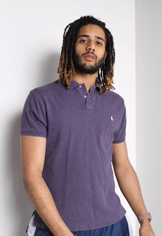 VINTAGE POLO RALPH LAUREN POLO SHIRT PURPLE