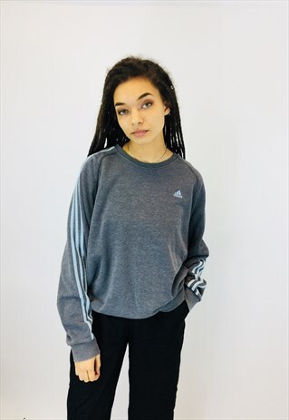 ADIDAS ICONIC 3 EMBROIDERED STRIPE SWEATSHIRT