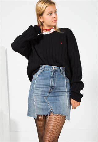 VINTAGE 80S POLO RALPH LAUREN KNIT JUMPER / S0010