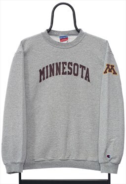 Vintage Champion Minnesota Gophers Grey Sweatshirt Womens