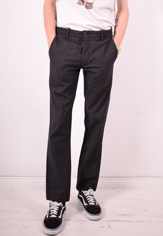 LEVI'S MENS VINTAGE TROUSERS W32 L34 BLACK 90S