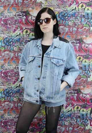 LEVI'S LIGHT BLUE VINTAGE DENIM JACKET. UNISEX.