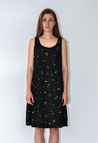 VINTAGE RETRO BLACK LIGHT DRESS