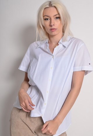 VINTAGE TOMMY HILFIGER STRIPED SHIRT WHITE