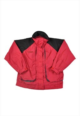 Vintage Columbia Ski Jacket Waterproof Red/Black Ladies M