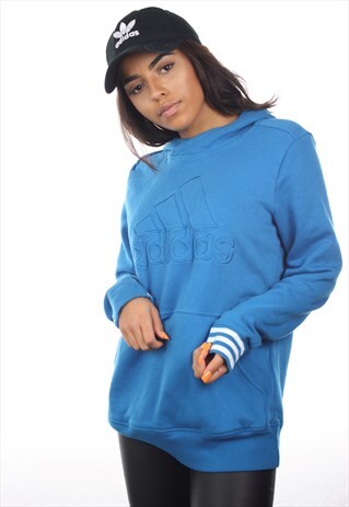 VINTAGE ADIDAS BIG LOGO HOODIE SWEATSHIRT