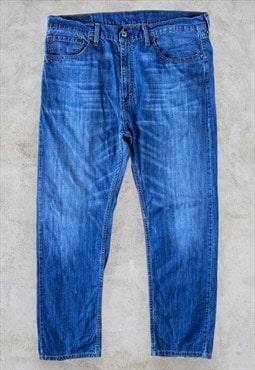 Levi's 505 Jeans Light Wash Blue Straight Leg Men's W36 L32
